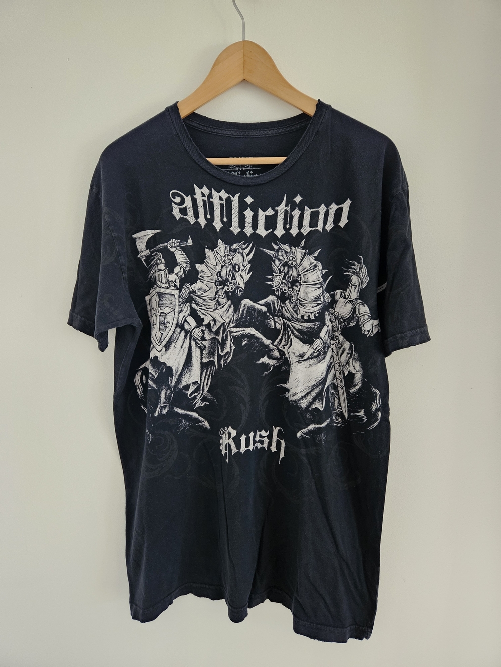 Affliction George St Pietre Rush Shirt Extra Large Y2K MMA